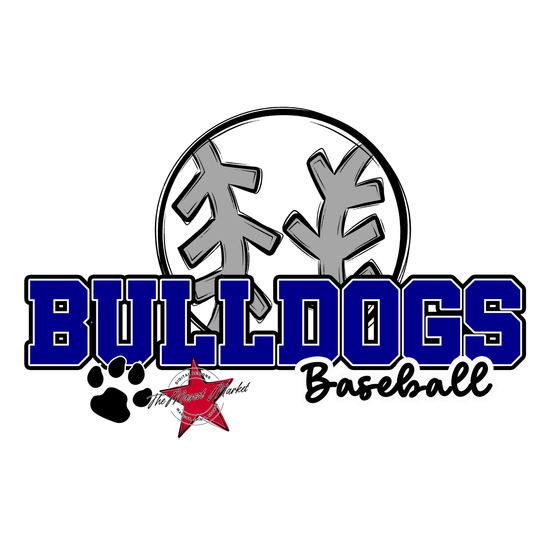 Bulldogs Varsity Baseball-Blue