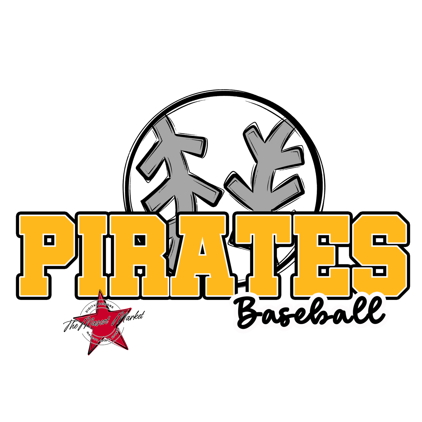 Pirates Varsity Baseball-Yellow