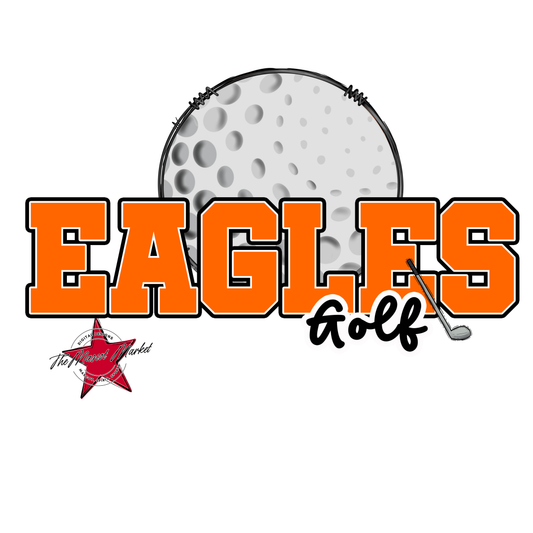 Eagles Varsity Golf Design-Orange