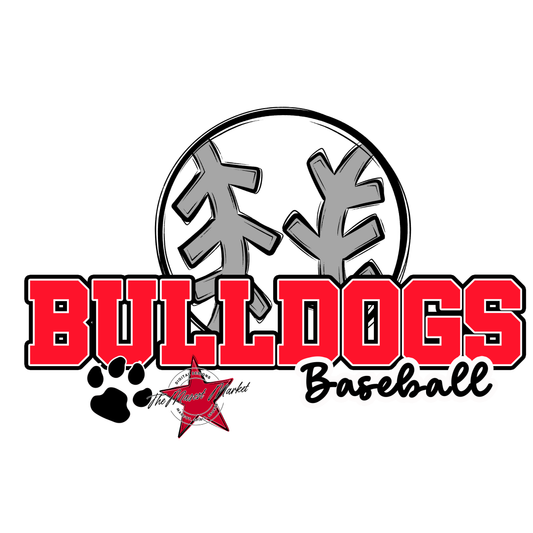 Bulldogs Varsity Baseball-Bright Red