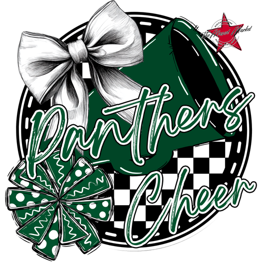 Panthers Circle Cheer Design-Green