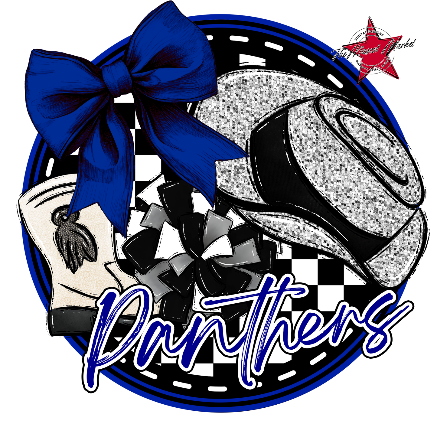 Panthers Circle Drillteam Design-Blue