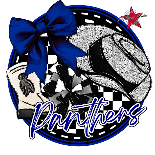 Panthers Circle Drillteam Design-Blue