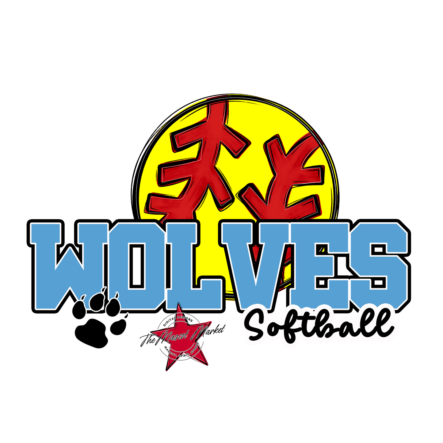 Wolves Varsity Softball-Carolina Blue