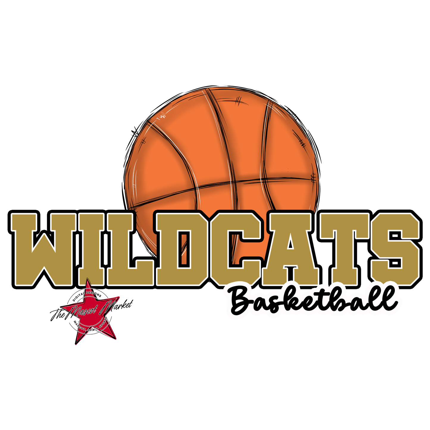 Wildcats Varsity Basketball-Gold