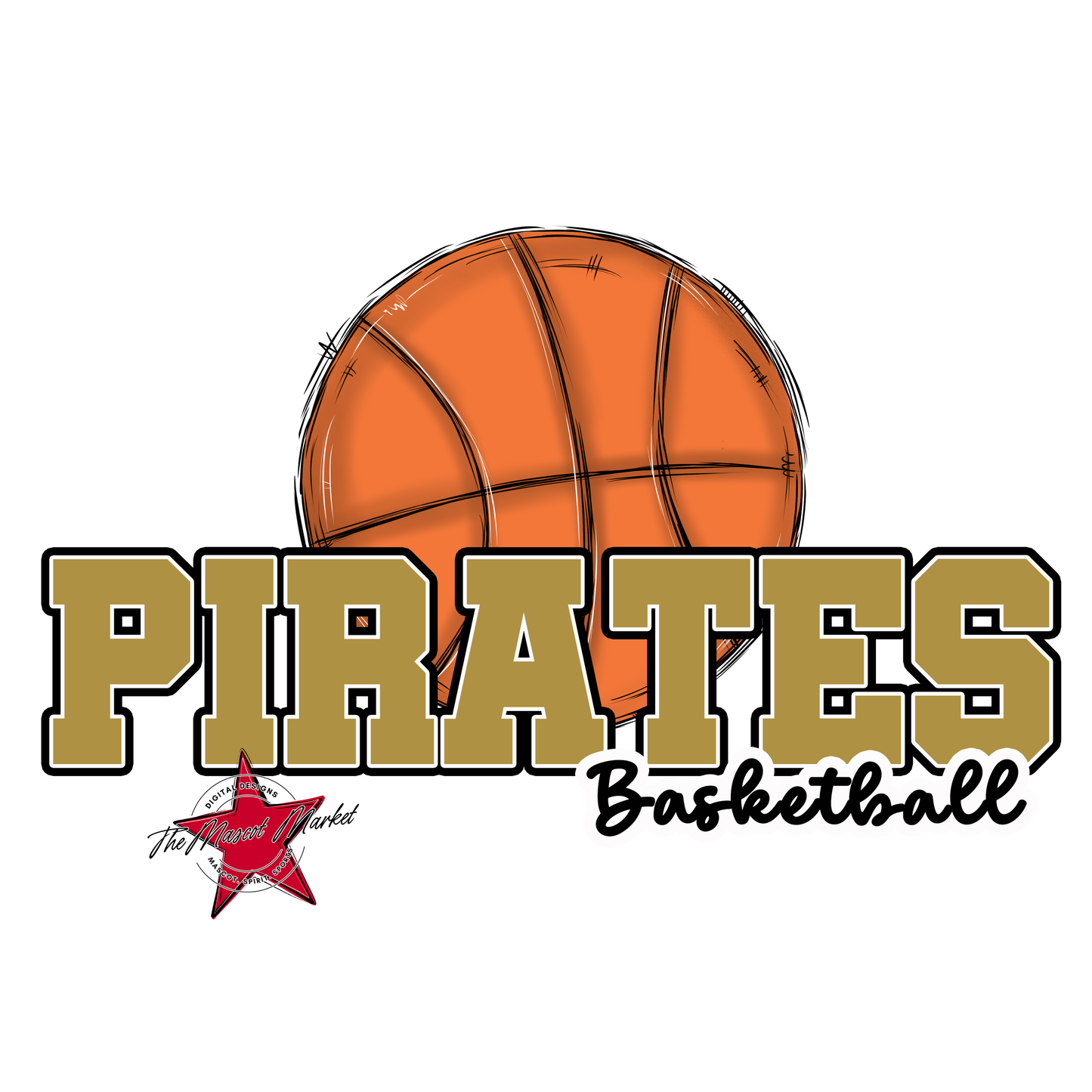 Pirates Varsity Basketball-Gold