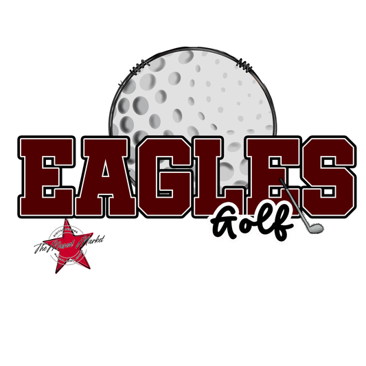 Eagles Varsity Golf Design-Maroon