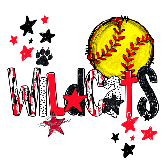 Wildcats Softball Scrape-Red