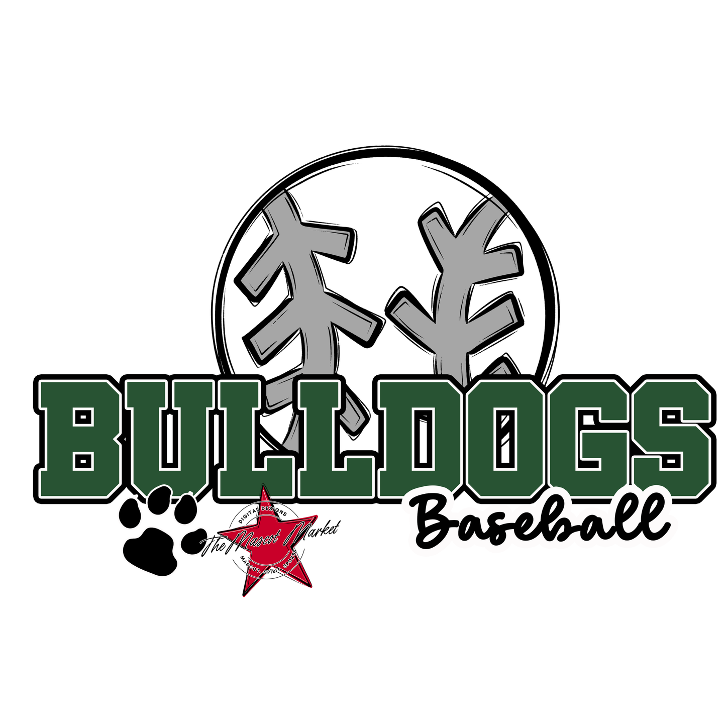 Bulldogs Varsity Baseball-Green