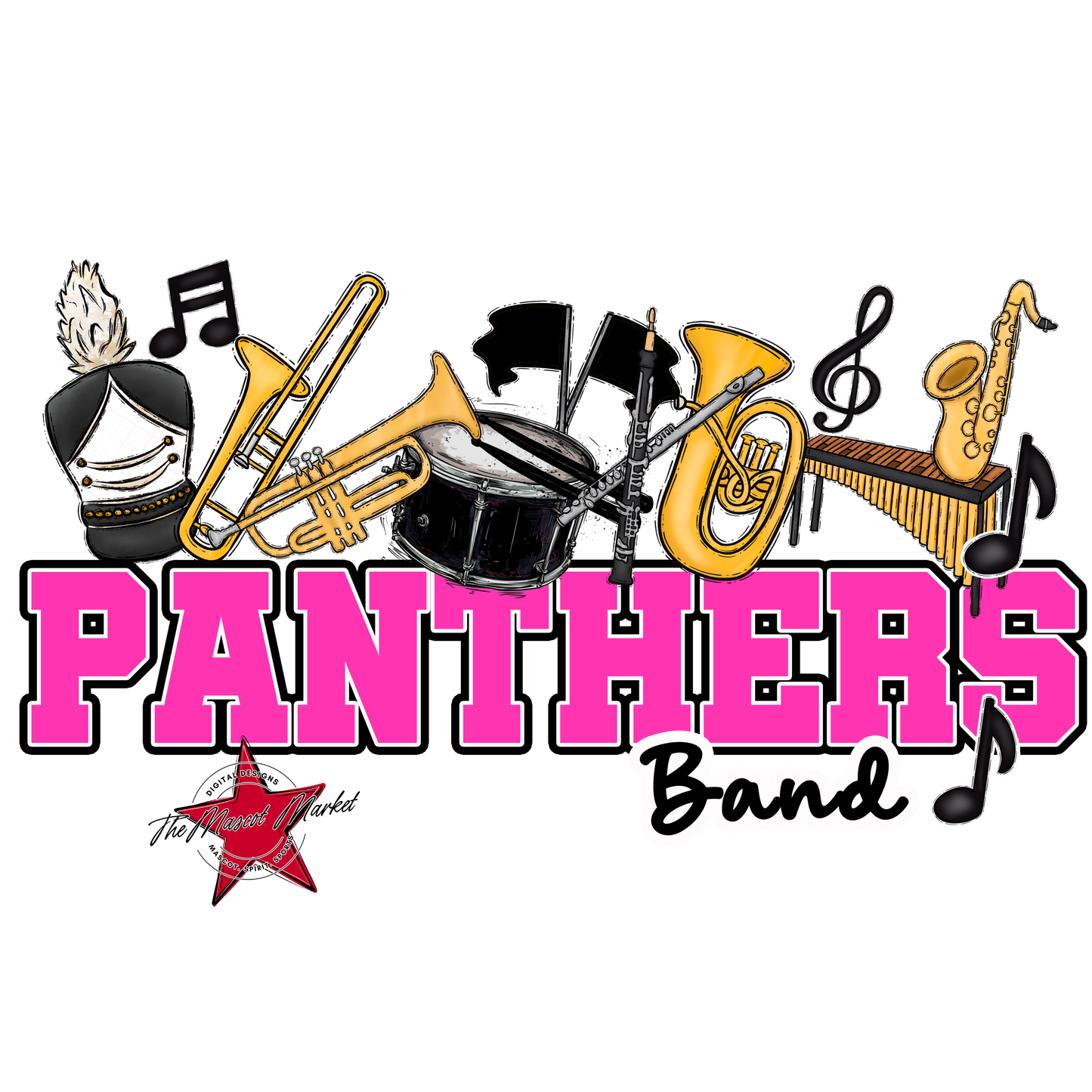 Panthers Varsity Band-Pink