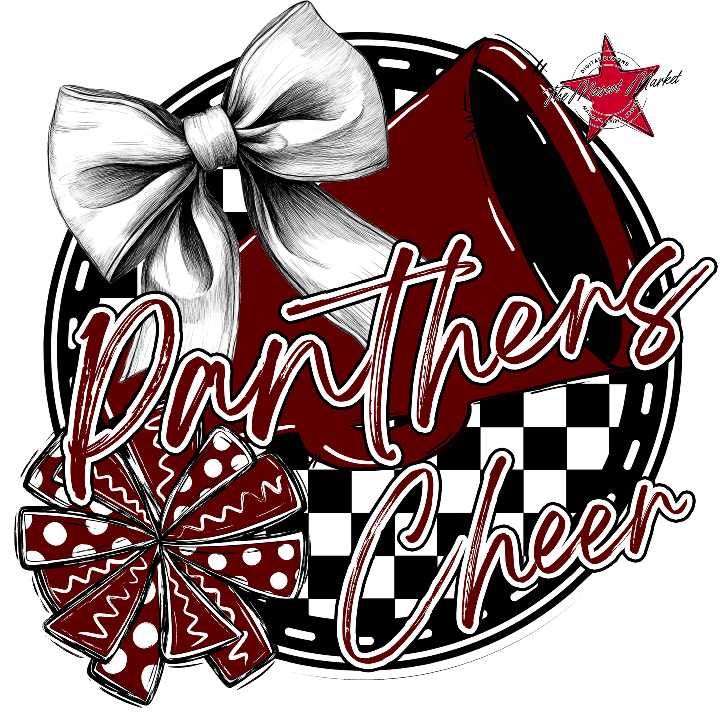 Panthers Circle Cheer Design-Maroon