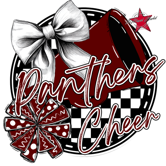 Panthers Circle Cheer Design-Maroon