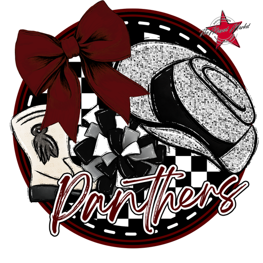 Panthers Circle Drillteam Design-Maroon