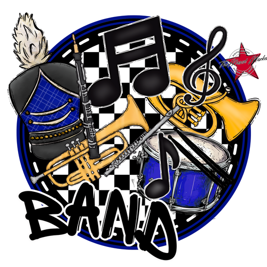 Circle Band Design-Blue