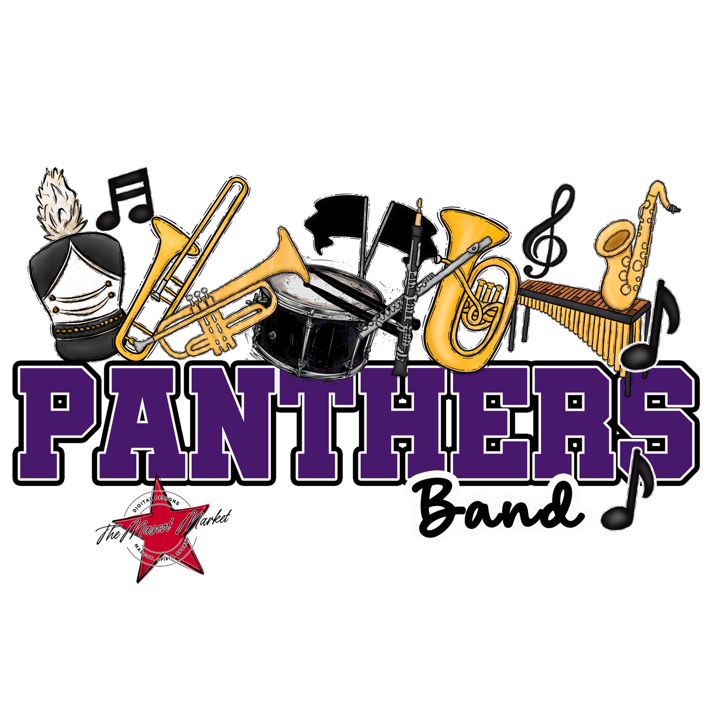 Panthers Varsity Band-Purple