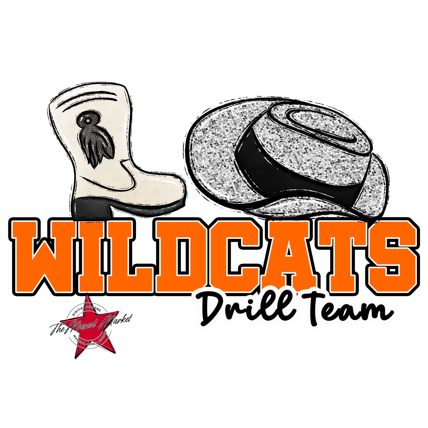 Wildcats Varsity Drillteam-Orange