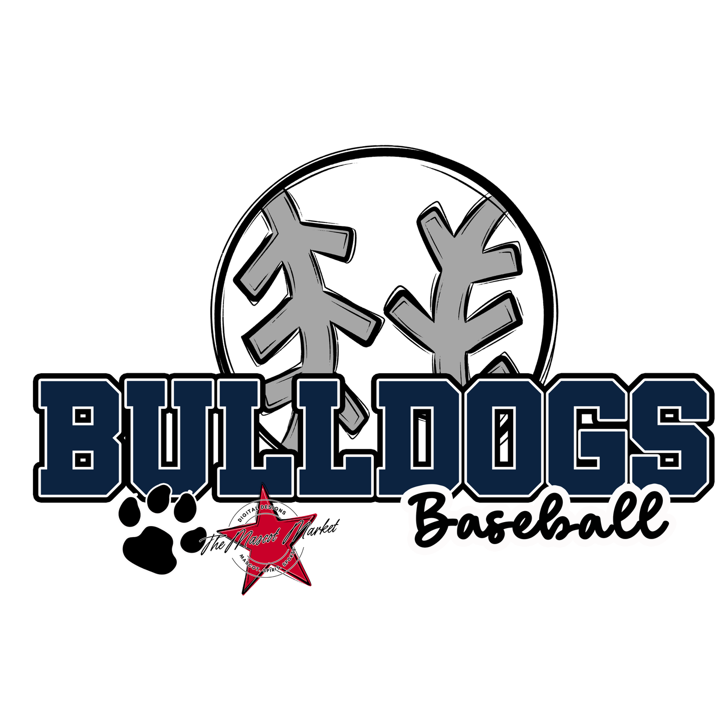 Bulldogs Varsity Baseball-Navy