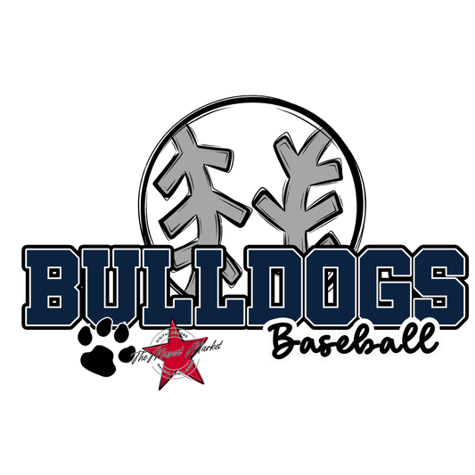 Bulldogs Varsity Baseball-Navy