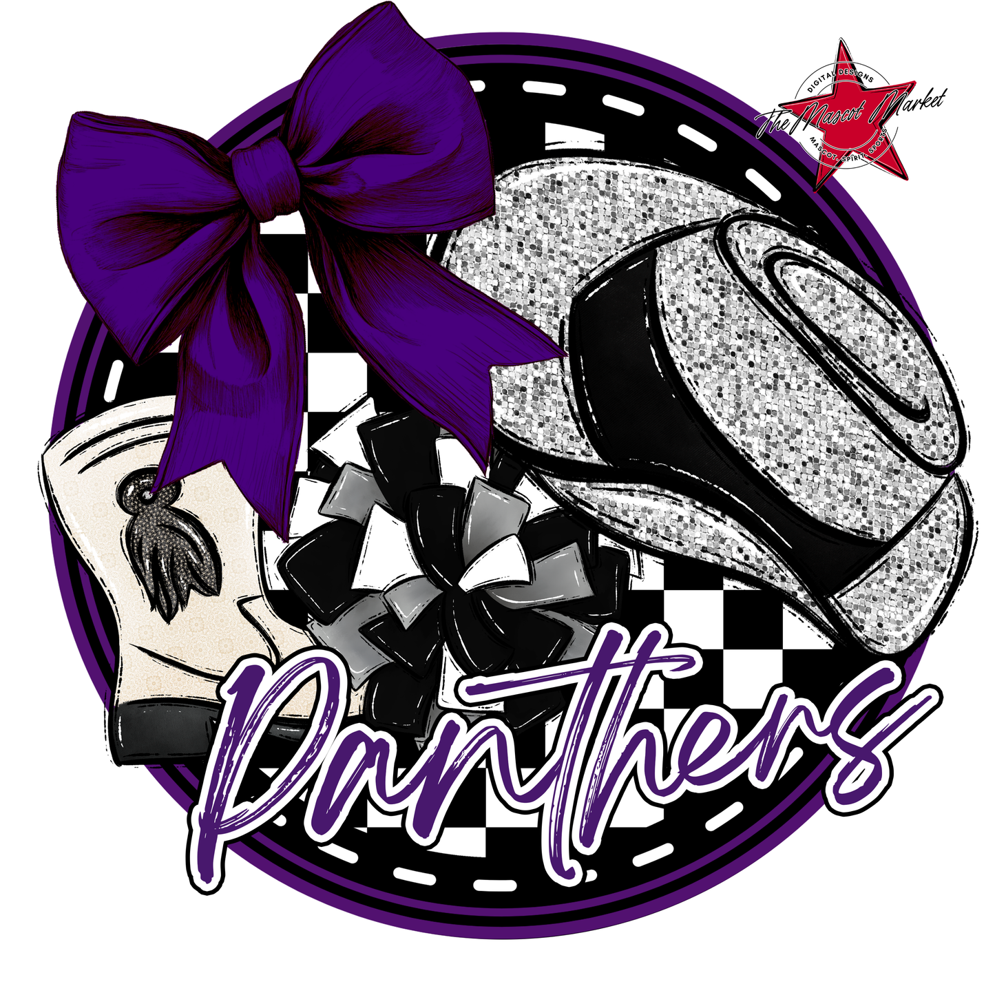 Panthers Circle Drillteam Design-Purple
