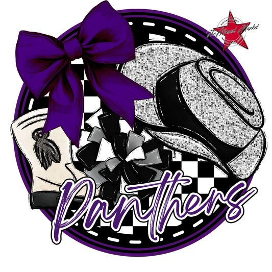 Panthers Circle Drillteam Design-Purple