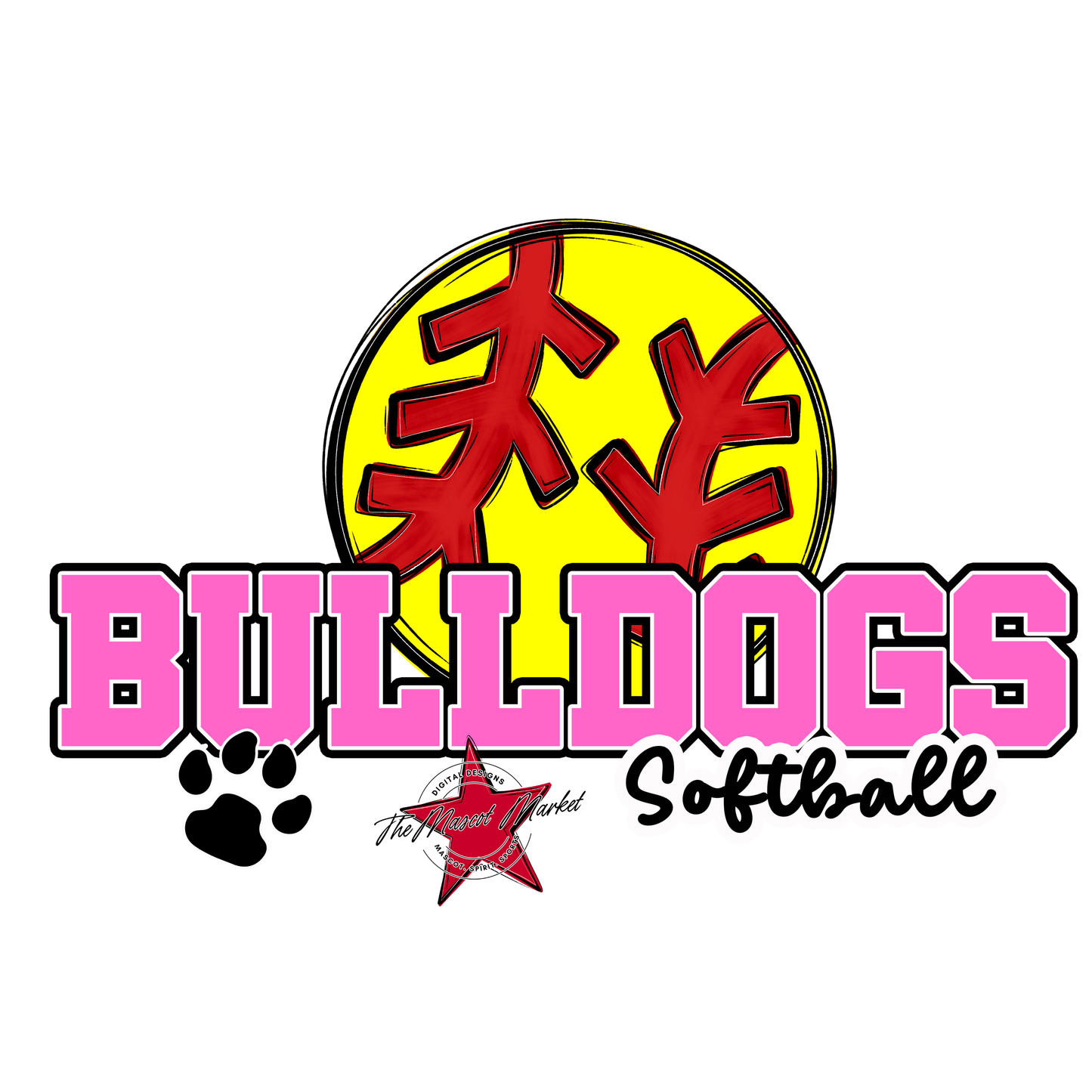 Bulldogs Varsity Softball-Baby Pink