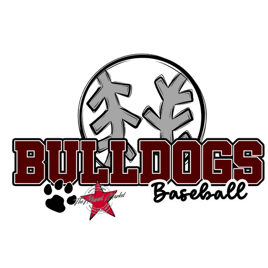 Bulldogs Varsity Baseball-Maroon