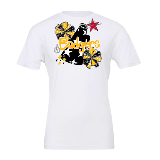 Badgers Alpha Cheer Megaphone-Yellow