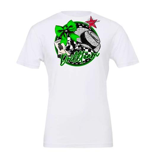 Drill team Circle Design-Bright Green