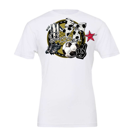 Circle Soccer Design-Gold