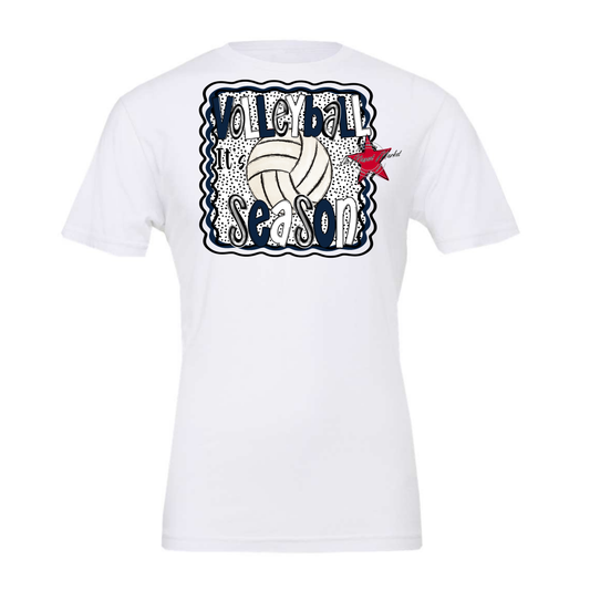 It's Volleyball Season Design-Navy