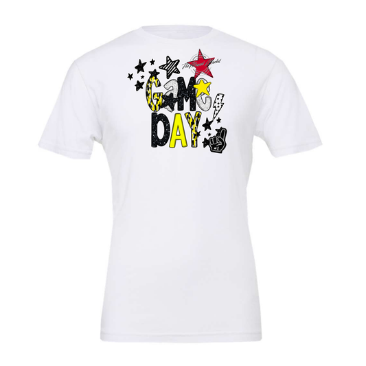 Game Day Scrape Design-Bright Yellow