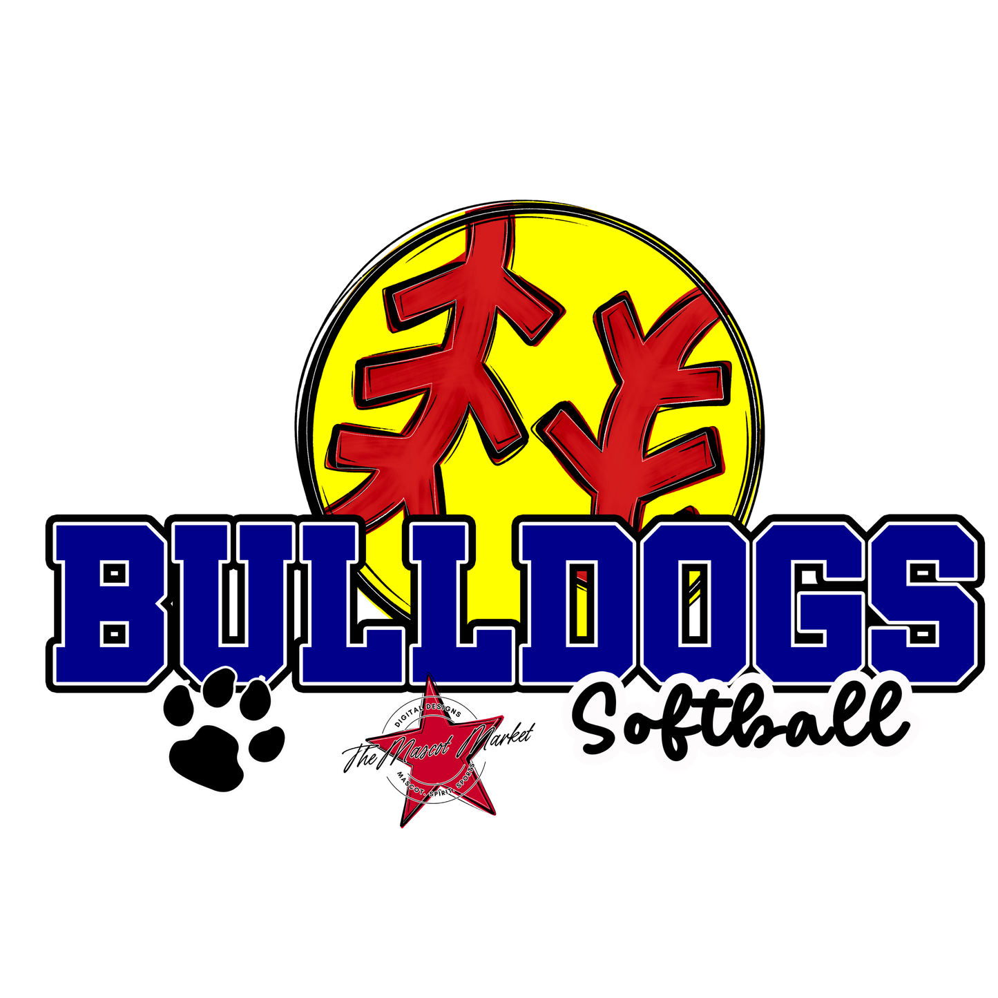 Bulldogs Varsity Softball-Blue