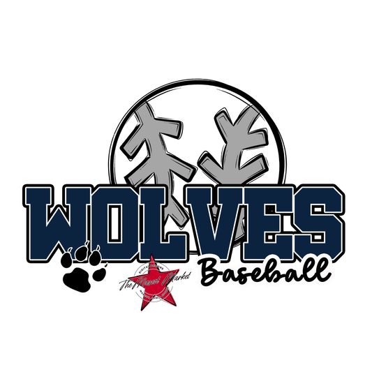 Wolves Varsity Baseball-Navy