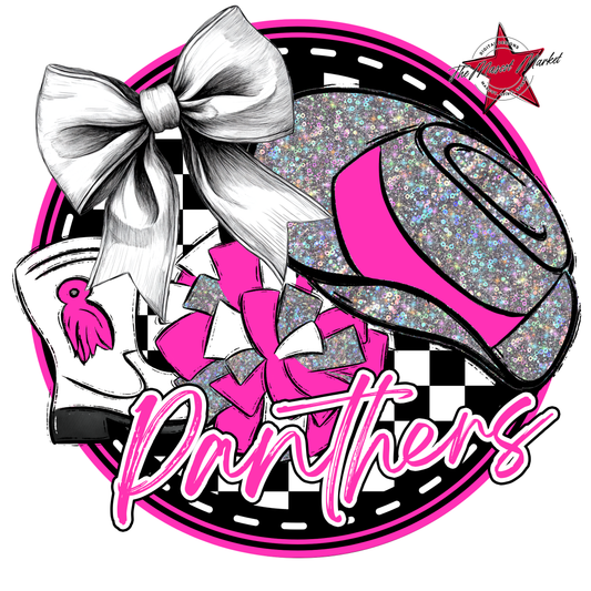 Panthers Circle Drillteam Design-Pink