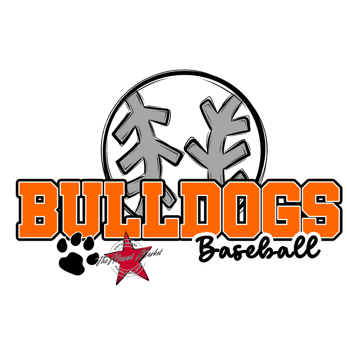 Bulldogs Varsity Baseball-Orange