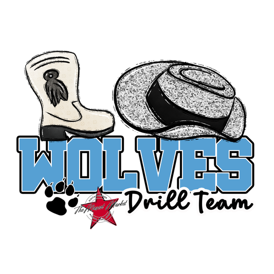 Wolves Varsity Drillteam-Carolina Blue
