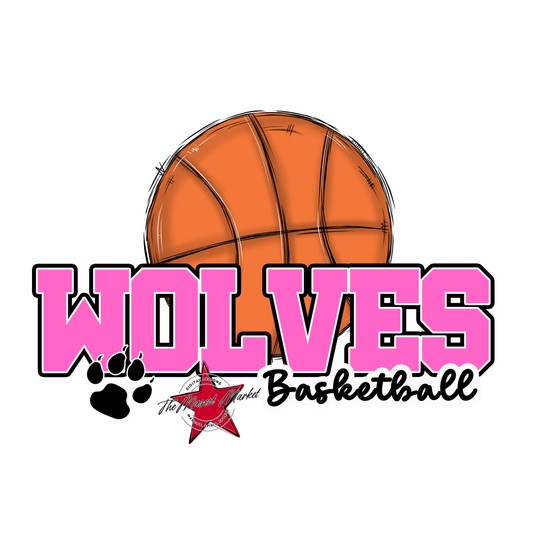 Wolves Varsity Basketball-Baby Pink