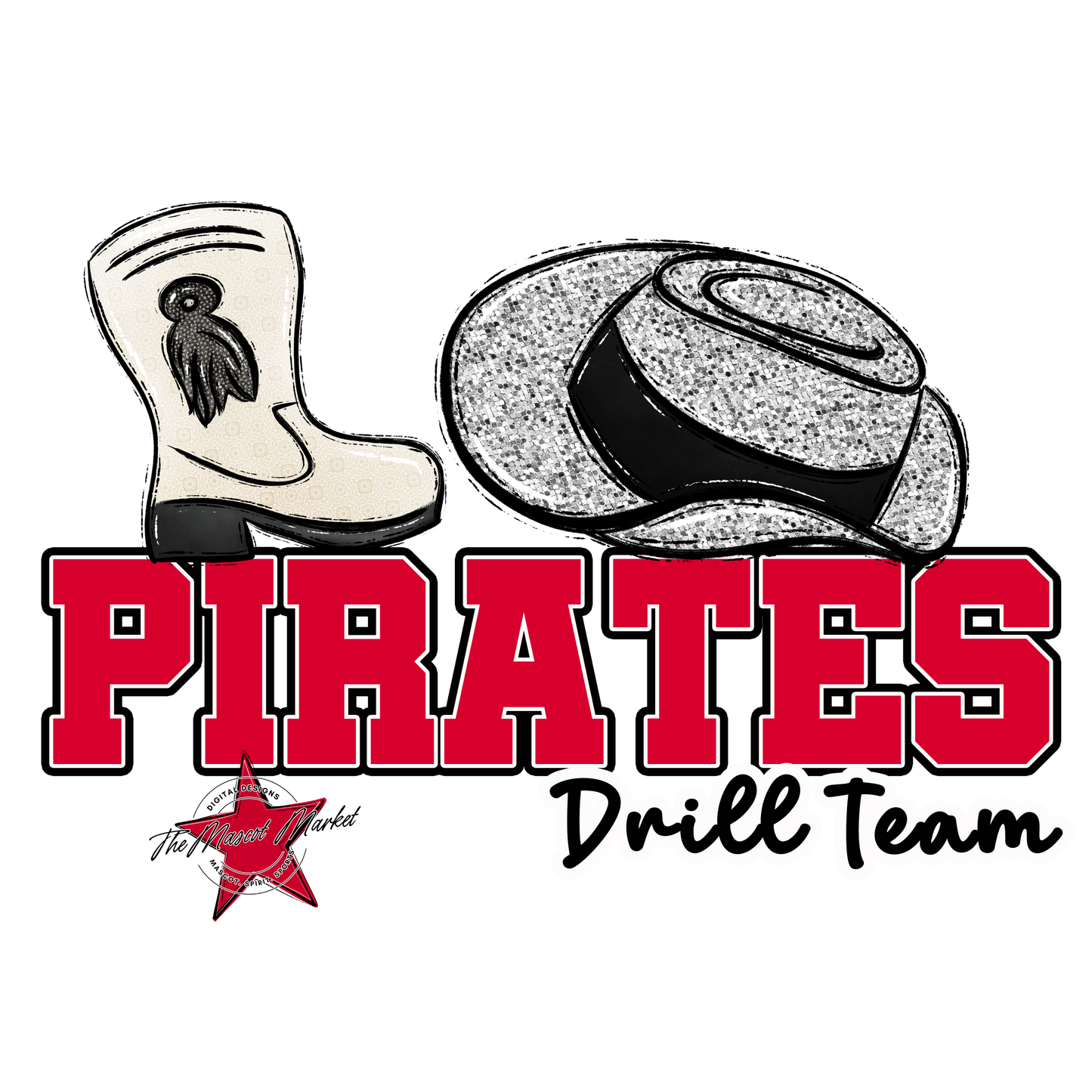 Pirates Varsity Drillteam-Red