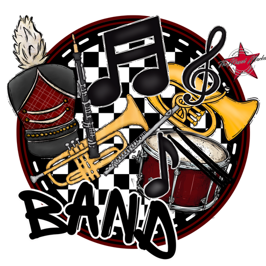 Circle Band Design-Maroon