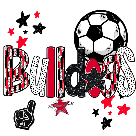 Bulldogs Soccer Scrape-Red