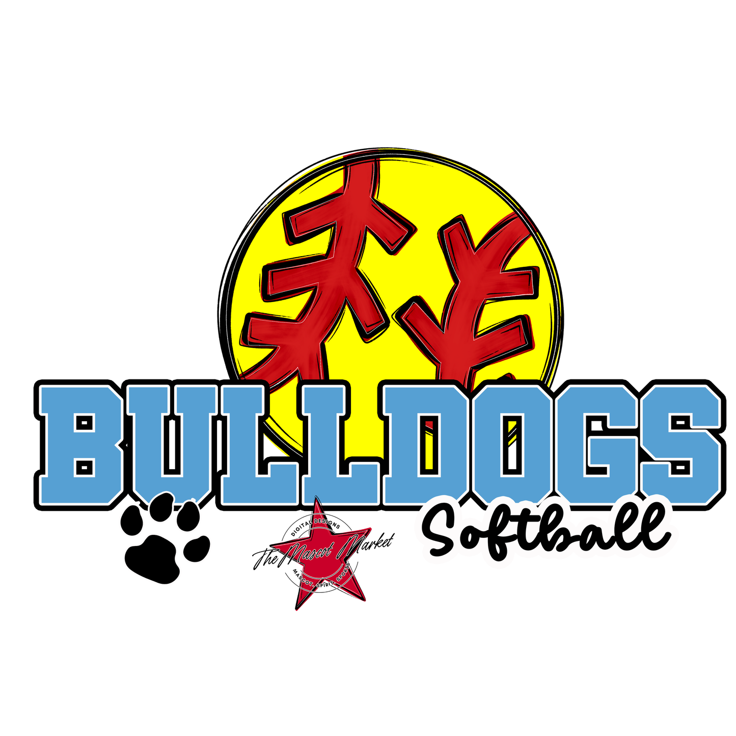 Bulldogs Varsity Softball-Carolina Blue