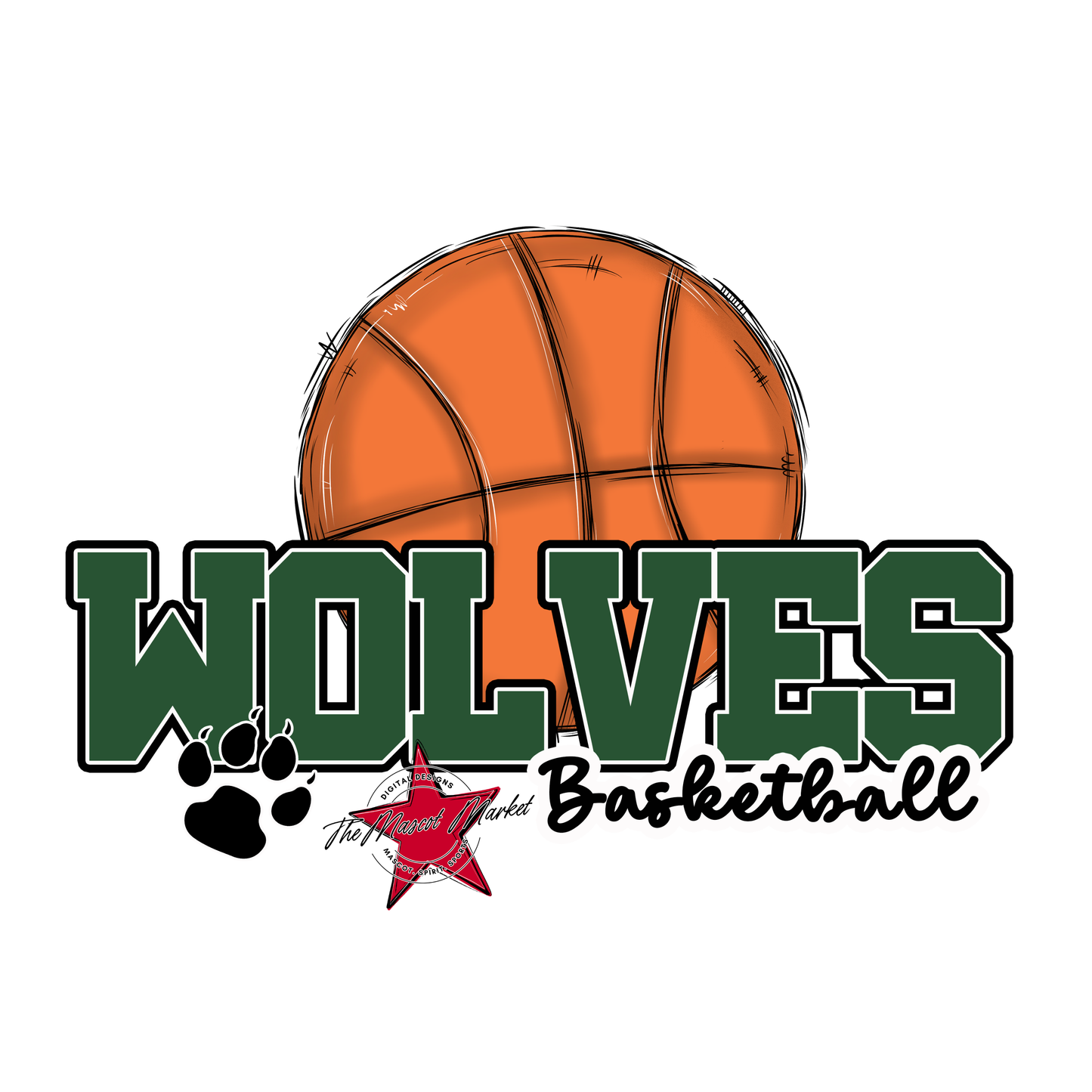 Wolves Varsity Basketball-Green