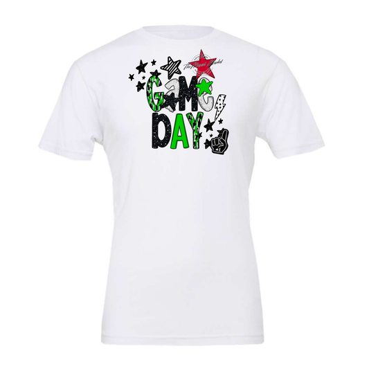 Game Day Scrape Design-Bright Green