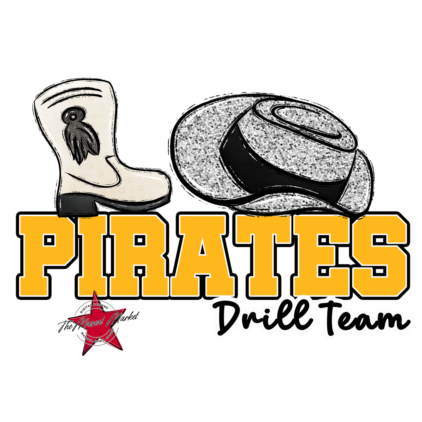 Pirates Varsity Drillteam-Yellow