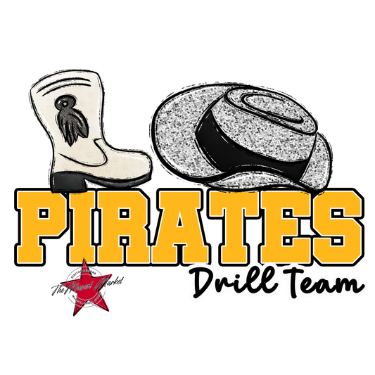 Pirates Varsity Drillteam-Yellow