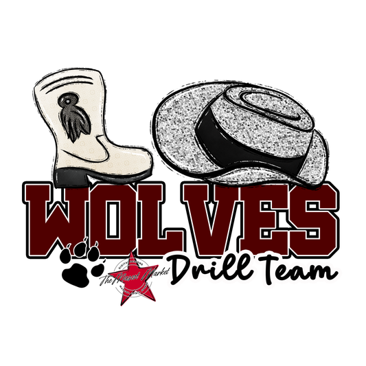 Wolves Varsity Drillteam-Maroon