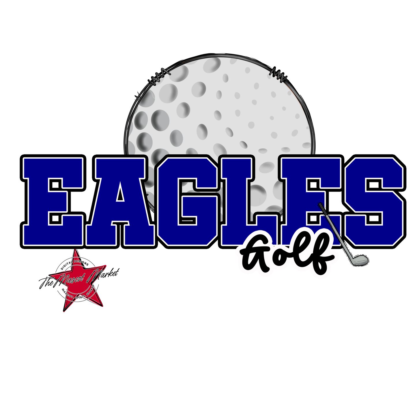 Eagles Varsity Golf Design-Blue