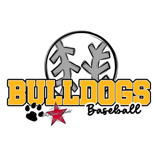 Bulldogs Varsity Baseball-Yellow