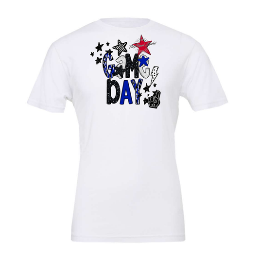 Game Day Scrape Design-Royal Blue