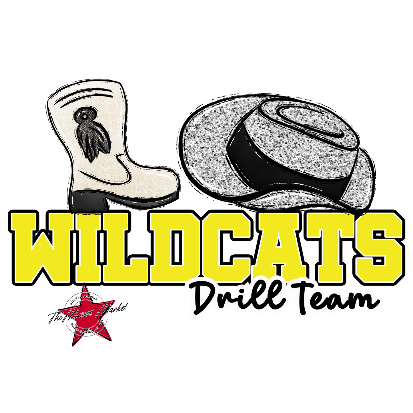 Wildcats Varsity Drillteam-Bright Yellow